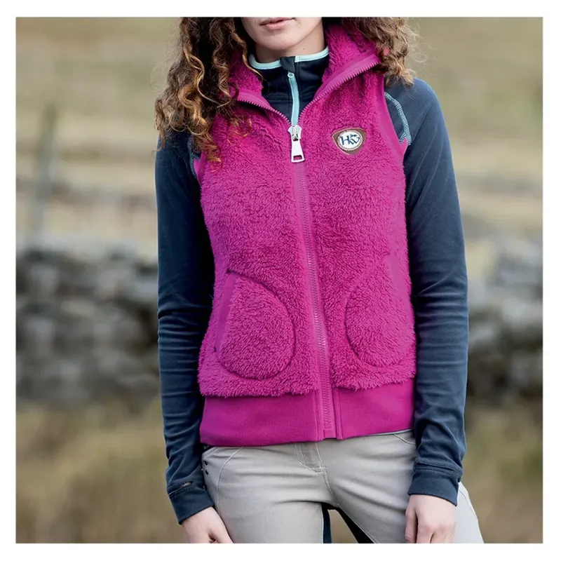 Horseware Fluffy Gilet - Fuchsia